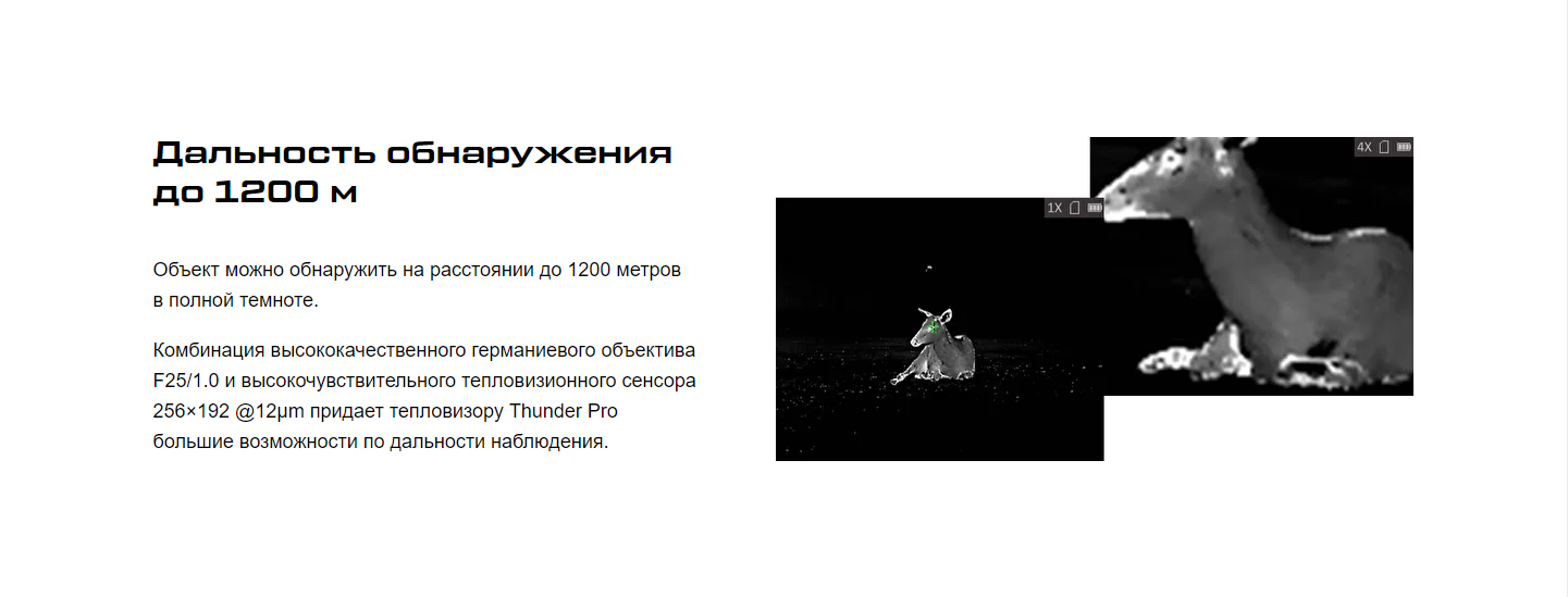 Тепловизионный прицел Hikmicro Thunder PRO TE25 для охоты