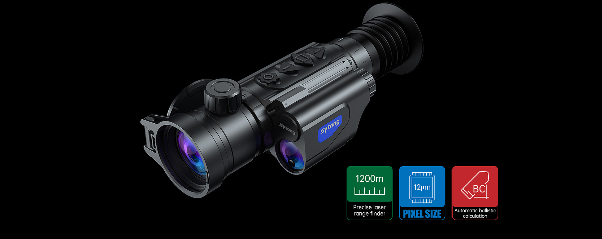 Тепловизионный прицел Sytong XM06-50LRF на оружии
