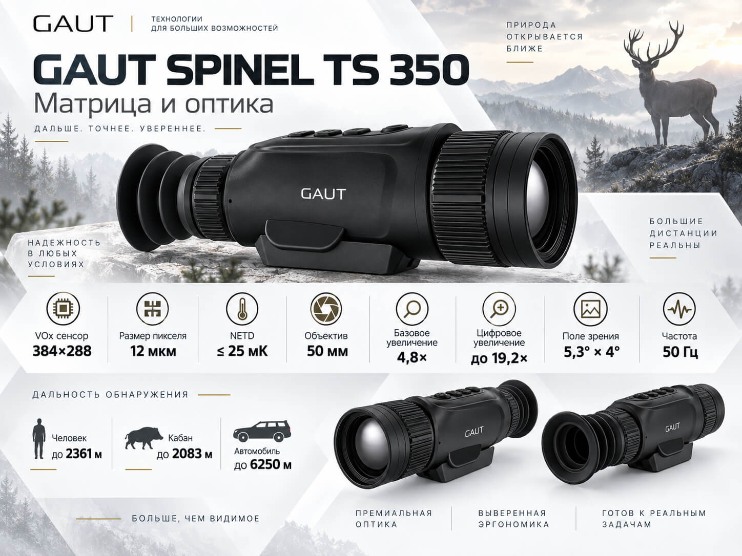 особенности Gaut Spinel TS 350
